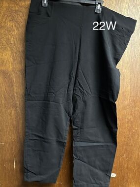 Classic Black Women’s Stretch Pants - Size 22W